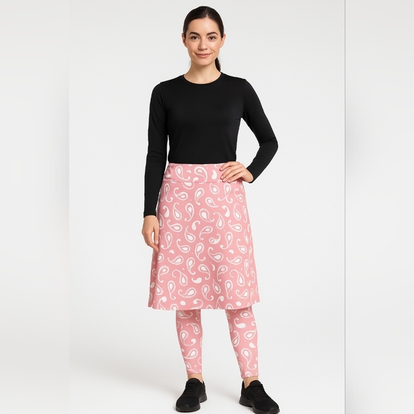 NWT SNOGA Pink Paisley Print Skirt (#1,342) - Picture 1 of 8